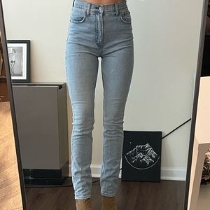 Abercrombie Super High Rise Slim-Straight Jeans